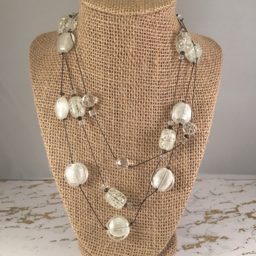 Silver String Necklace